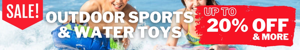 Outdoor Sports And Water Toys Discounted Specials