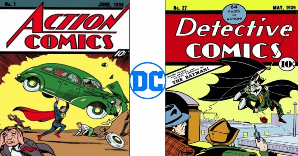 First Issues of Action Comics and Detective Comics