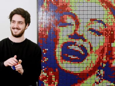 Artists Who Make World-Class Mosaic Art Using Rubik’s Cubes